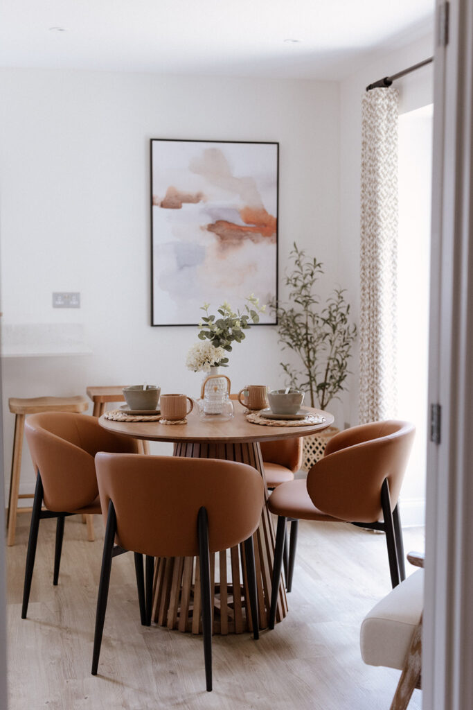 Elegant dining room designed by JT Interiors Oxford