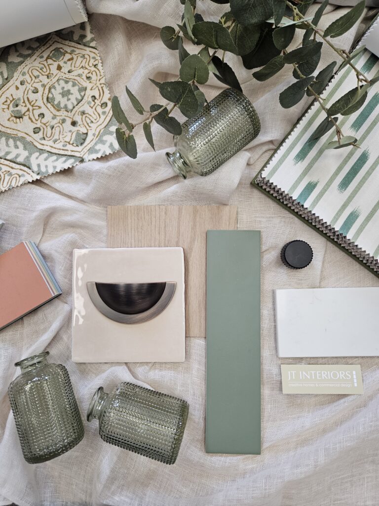 a road map of colours, finishes and textures for a whole home renovation project