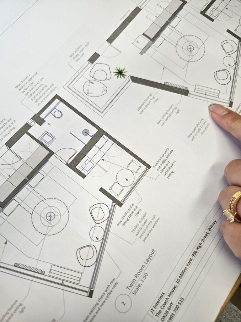 JT Interiors approach to our whole home renovation service begins with space planning as the starting point for a whole home project